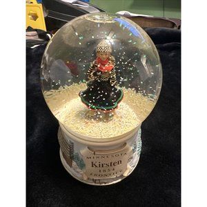 American Girl KIRSTEN Snow Globe Music 1854 Minnesota Frontier HALLMARK Winter